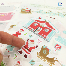 Арт детская бумажная этикетка наклейки Санта-Клаус печати Рождественский дед